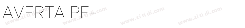 AVERTA PE字体转换